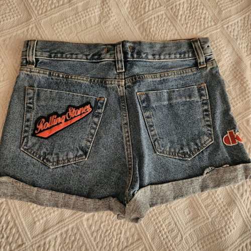 Denim shorts like new, high-waisted summer style, size S