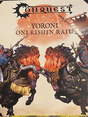 Conquest Yoroni Oni Kishin Raiu dual kit miniature