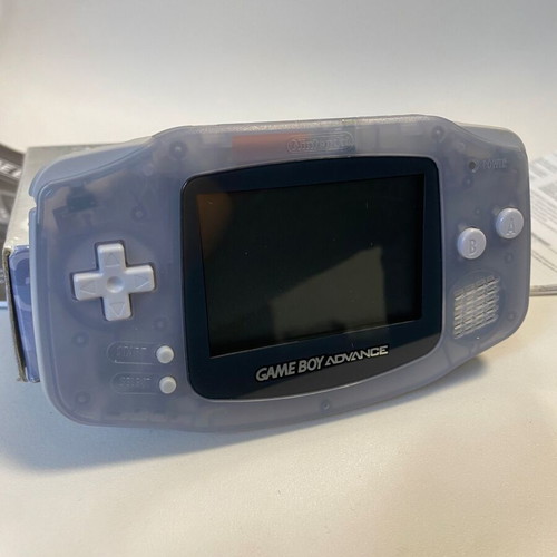 Gameboy Advance Clear Glacier σαν καινούργιο με 2 αυθεντικά παιχνίδια και κουτιά