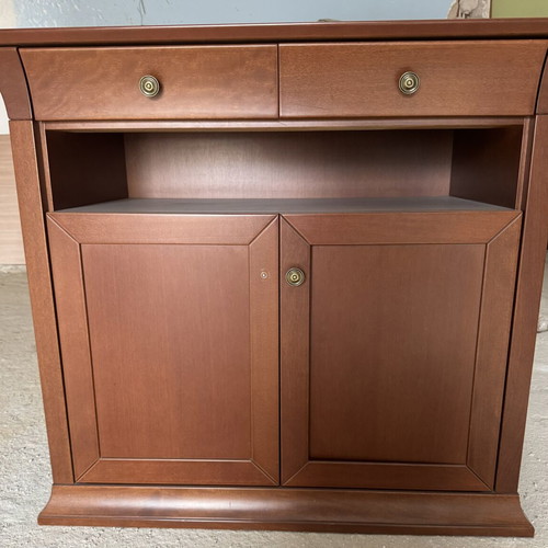 Furniture set like new with corner leather sofa and dining table