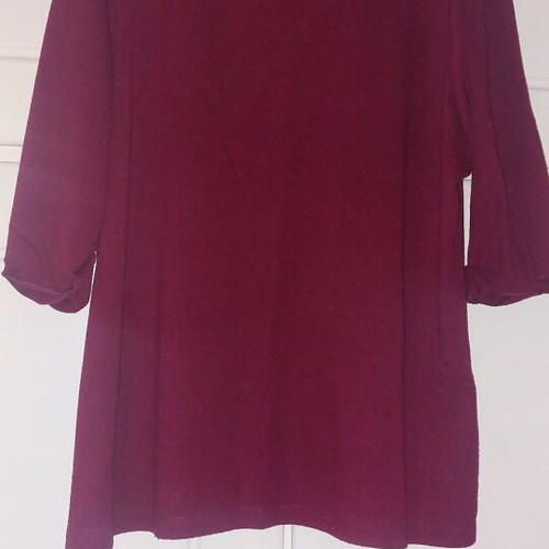 Pink Woman blouse used, red, size XL, with 3/4 sleeve