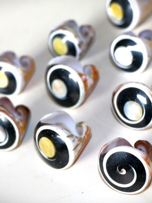 Handmade rare rings new, pack of 10 made from Pacific shells