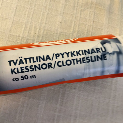Clothesline 50 meters, durable plastic, new