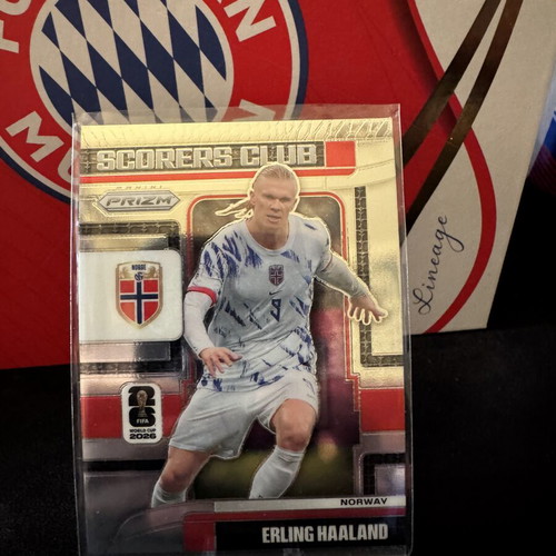 2026 Panini Prizm World Cup Erling Haaland Scorers Club Norway card like new
