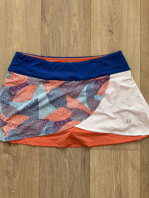 Eleven by Venus Williams tiered multicolor tennis workout skort size L like new