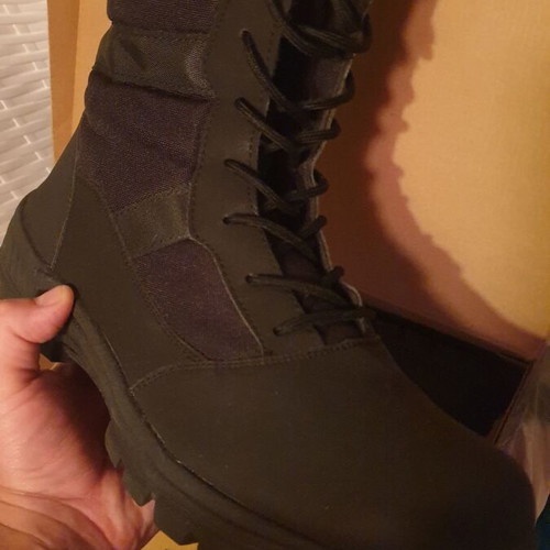 Black boots new, size 46