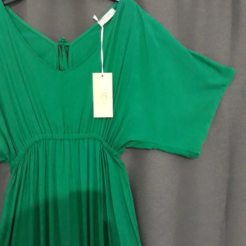 Plus Size γυναικείο φόρεμα καινούργιο, πράσινο, μέγεθος XXL, μακρύ με λάστιχο στη μέση