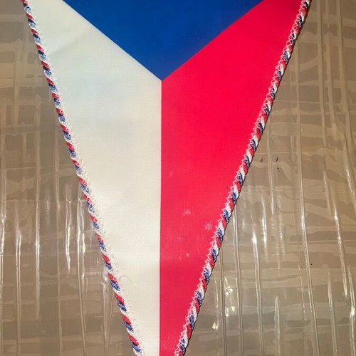 Czech Athletic Federation pennant used, rare sports collectible