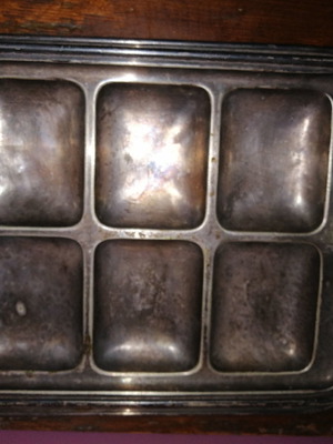 Δίσκος ναυτικού μεταχειρισμένος vintage βαποριού σερβιρίσματος φαγητού