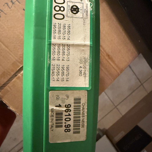 Peugeot snow chains size 080