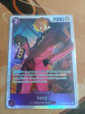 One Piece TCG Sanji κάρτα σαν καινούργια (OP09-065)