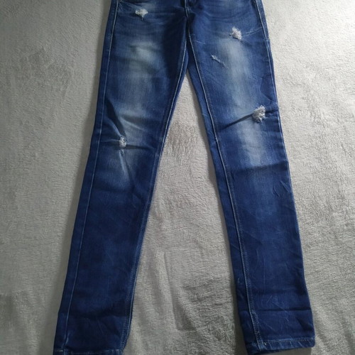Blue low-rise denim pants used, size XS