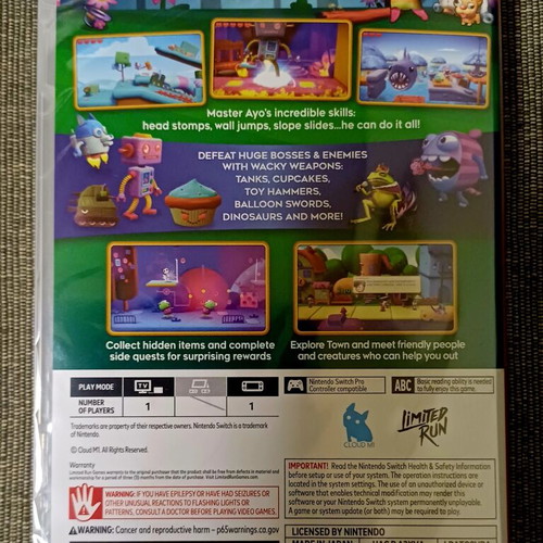 Ayo The Clown Nintendo Switch sealed, limited run