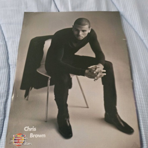 Afisorama poster Chris Brown, Lauri Ylönen and Anette Olzon A4 used with tear