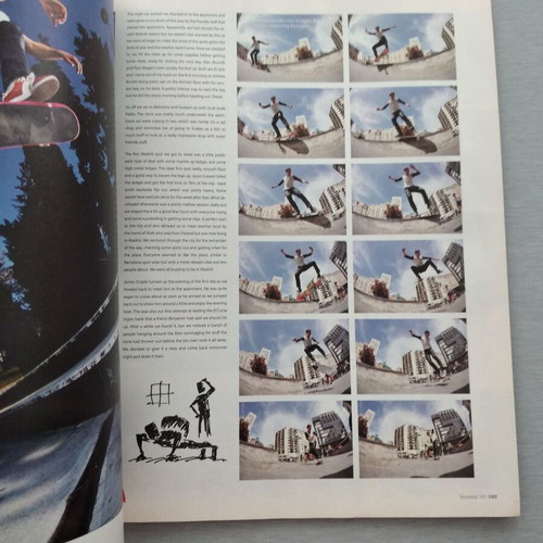 Side Walk Skateboard Magazine #190 July 2012 used, includes stickers