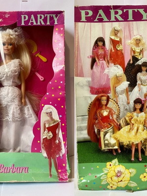 Vintage Barbara Party Bride Doll used, 1990s