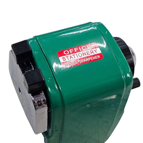 Table sharpener with crank metal green new