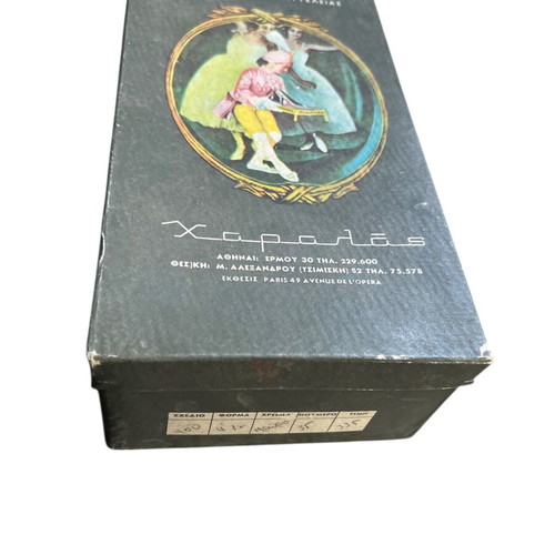 Vintage cardboard shoe packaging boxes used