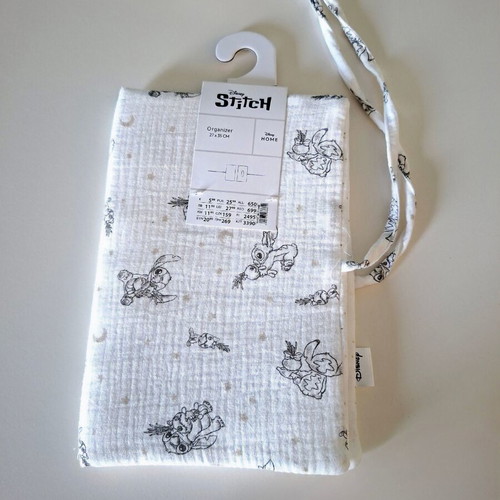 Disney Stitch White Diaper Organizer and Baby Wipe Pouch
