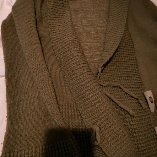 Whisper cardigan like new with Montgomery buttons and inner cord