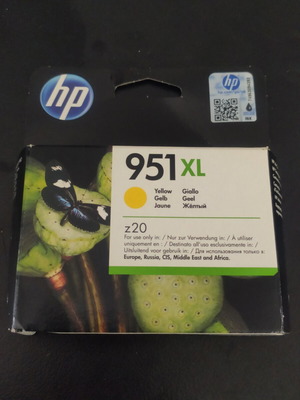 HP 951XL Yellow Ink Cartridge new in sealed packaging