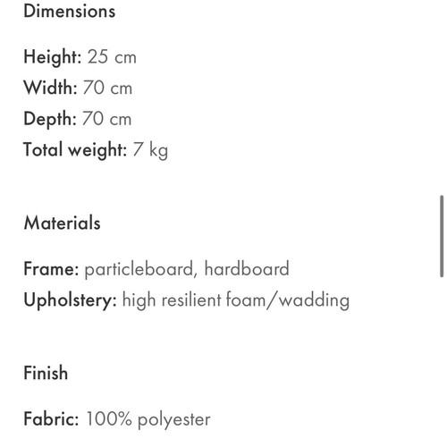 Poof like new from Nooma, low height
