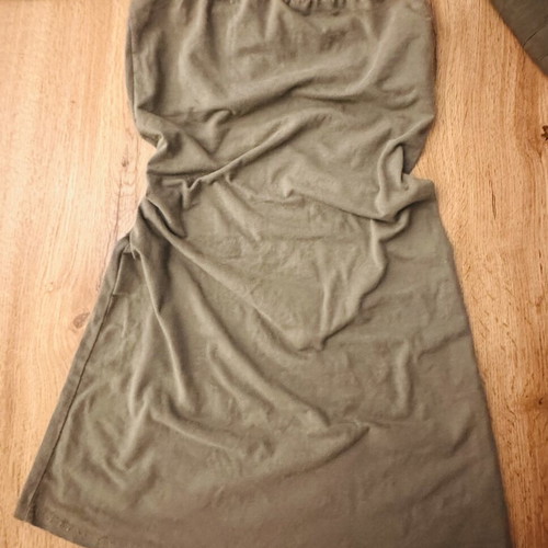 Mini dress khaki color like new, size XS