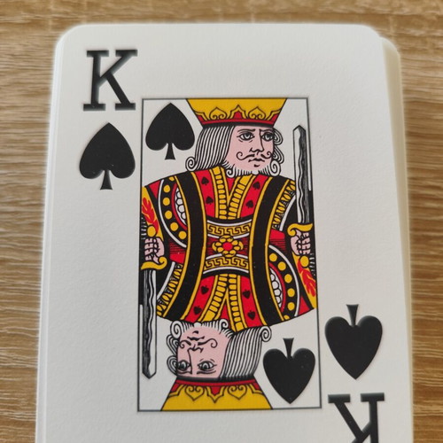 Dal Negro Treviso playing cards set used, red and blue