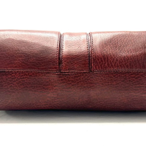 Aigner Burgundy Vintage Leather Handbag used