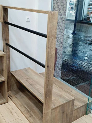 Store Furniture used, custom handmade wood oak finish