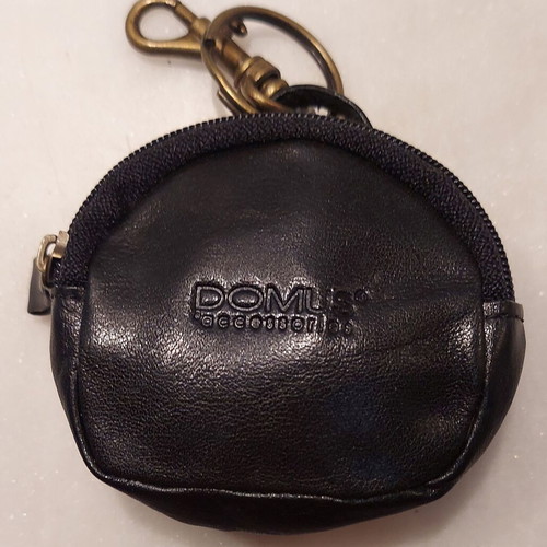 Domus Accessories leather key wallet like new, black