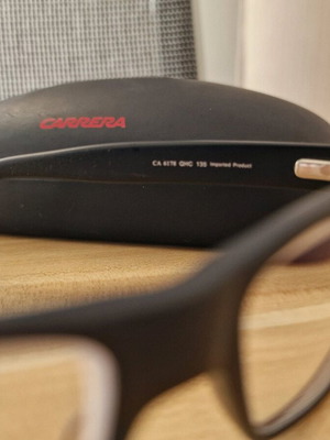 Carrera glasses for vision like new, black frame usable for sun