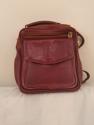 Amiet shoulder bag used, brown, leather