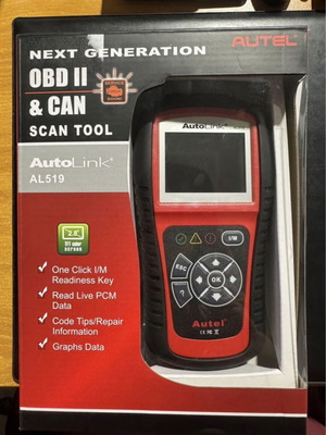 Autel AutoLink AL519 OBD II & CAN Scan Tool with Greek Menu, new