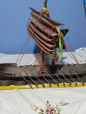 Bronze trireme 65 cm long like new