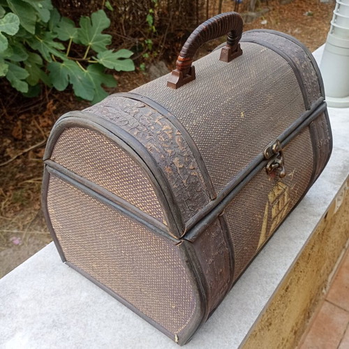 Wooden storage chest used