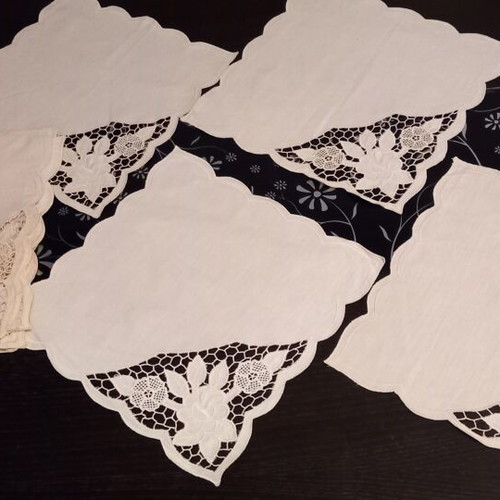 Napkins beige set of 12, new