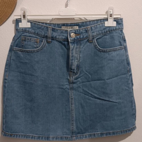 Denim mini skirt like new, blue