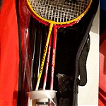  Ρακέτες   του Badminton σε θήκη σετ