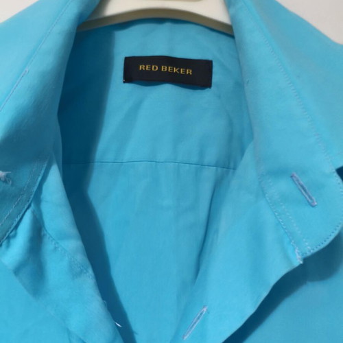 Men's turquoise shirt Red Beker large like new
