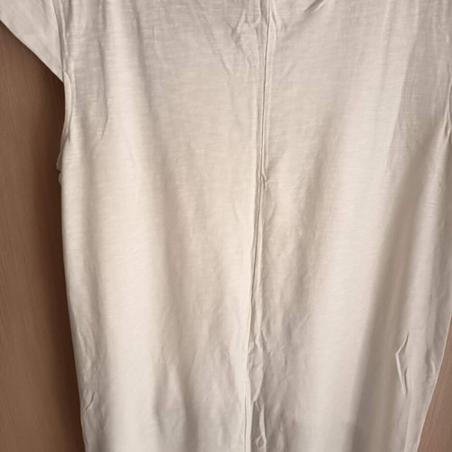 Shine 2gether women's blouse used, size M/L, white with silver