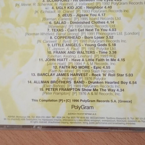 Rock selection CD used