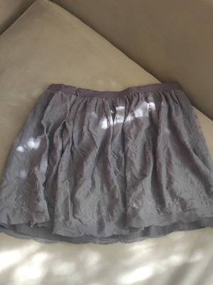Women's lace skirt used, size Large, gray anthracite