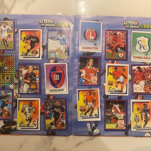 Sticker Album Asteria tis Ballas 2000 used, completed 297 of 300