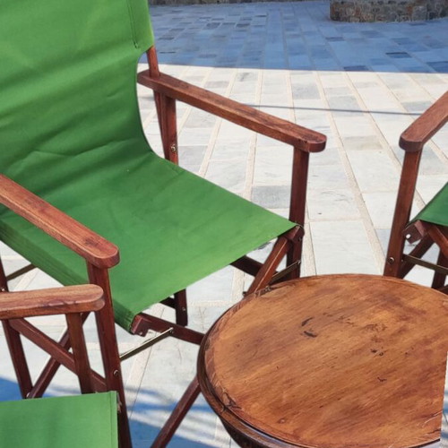 Director chairs and table set like new