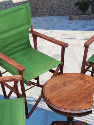 Director chairs and table set like new