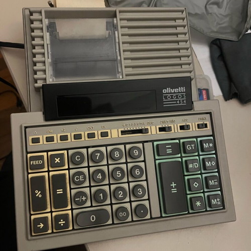 Olivetti Logos 454 digital calculator printer used