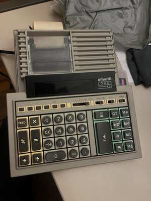 Olivetti Logos 454 digital calculator printer used