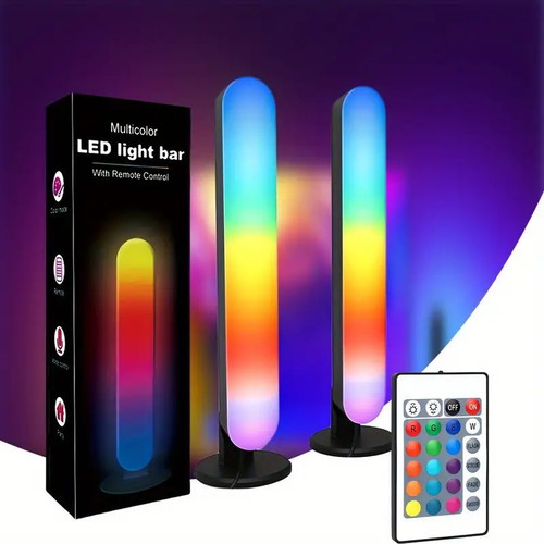 RGB LED light bars new with remote control, set of 2