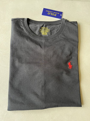 Polo Ralph Lauren tee new slim fit, black, size M